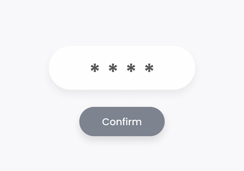 PIN 번호 4자리 입력 후 Confirm 버튼 누르기